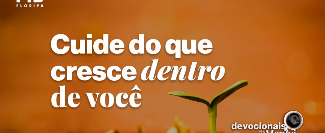 Devocional da manhã do dia 14/07/2026 – Cuide do que cresce dentro de você